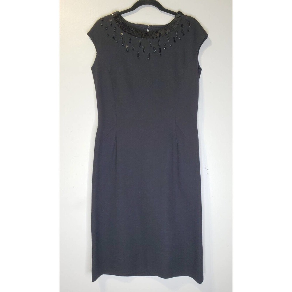 Vintage Black Beaded Dress